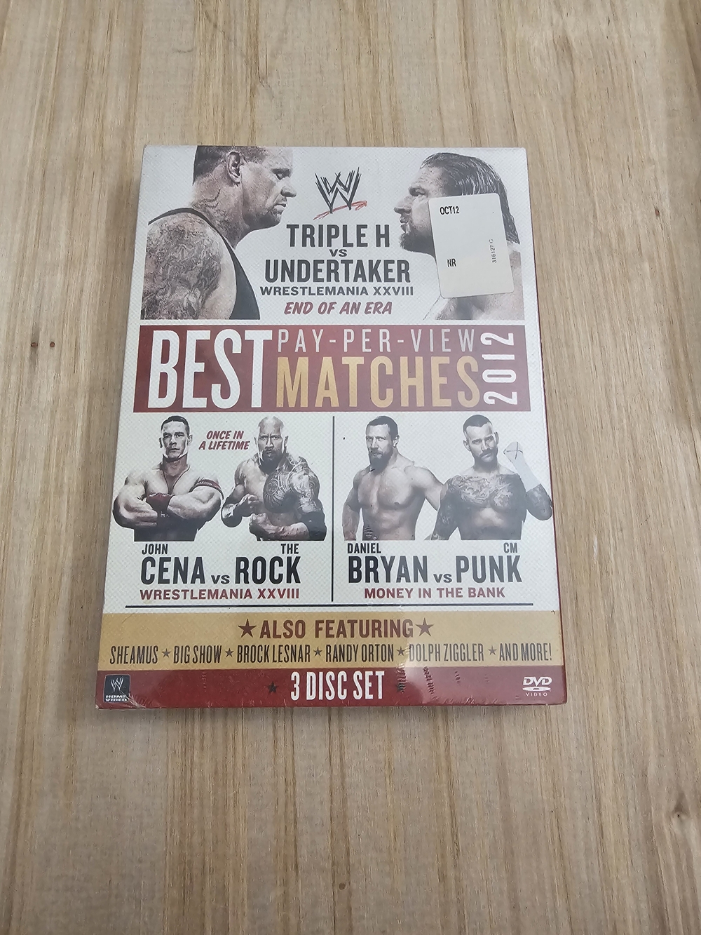 WWE Best Pay-Per-View Matches 2012 DVD Set - White/Red/Gold